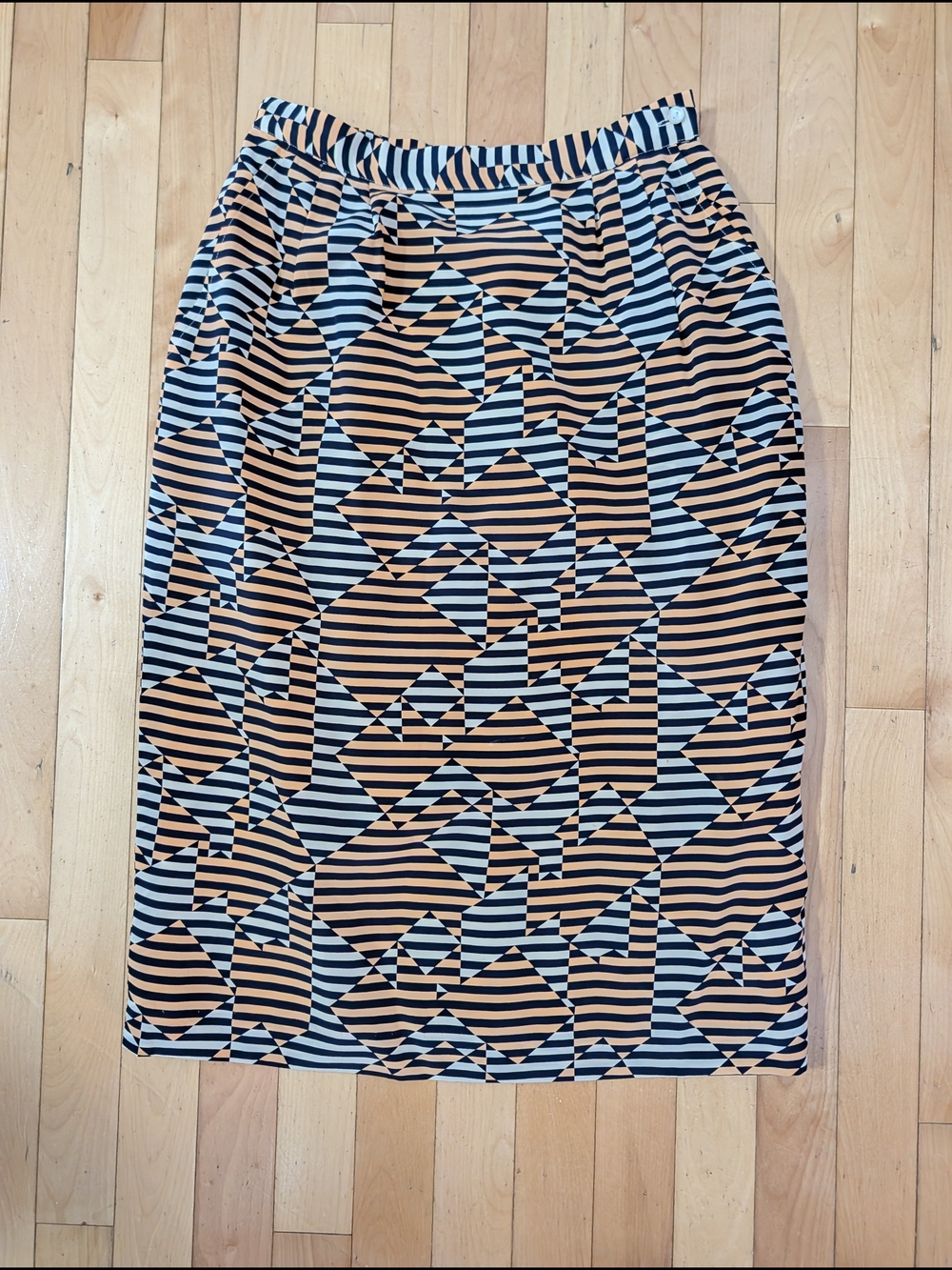 Vtg Bill Haire Silk Skirt